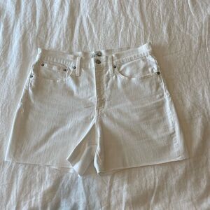 J Crew White Denim Shorts